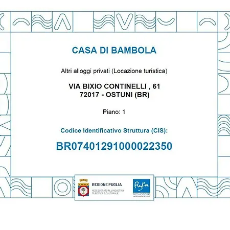 דירה Casa Di Bambola *